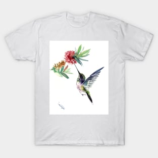 Hummingbird and Flower T-Shirt